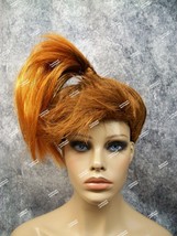 Orangish 80s Side Ponytail Wig Nerd Geek Dork 70s Hillbilly Princess Valley Girl - £13.32 GBP
