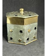 Vintage French Brass Jewelry Box Handmade Hot Enamels - $471.31 MXN