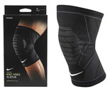 Nike Pro Knitted Knee Sleeve Black Outdoor Sports Gym Training NWT DA693... - $44.01