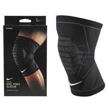 Nike Pro Knitted Knee Sleeve Black Outdoor Sports Gym Training NWT DA693... - £34.63 GBP