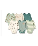 Amazon Essentials Unisex Babies&#39; Long-Sleeve Bodysuits Size 3M Pack Of 6 - £13.04 GBP