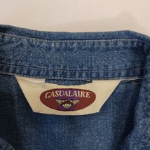 Vintage Casualaire Women's Blue Button Up Denim Shirt Top Measured Chest 40" image 3