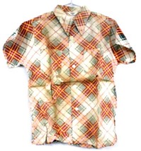 VTG 1940s ANVIL Brand DEADSTOCK Casual Shirt Sanforized SeersuckePlaid M... - $66.46