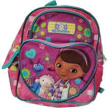Disney Doc McStuffins Preschool Toddler Bookbag Backpack Pink Green Pockets - £9.50 GBP
