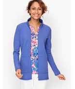 Talbots Purple UPF 50 Terry Jacket Full Zip Pockets Sweater Top Size L o... - €18,07 EUR