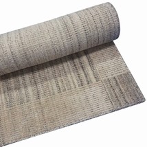 4x6ft Geometric Grid Beige Color Rug Living Room Handmade Rug | 100% Wool Area - £287.76 GBP