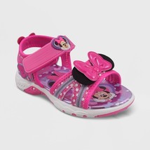 NEW Toddler Girls&#39; Disney Minnie Adventure Ankle Strap Sandals 11 - £19.65 GBP