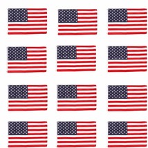 Wholesale lot 24 3&#39; x 5&#39; ft. USA US American Flag Stars Grommets United States - £48.11 GBP