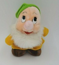 Disney Character Plush Dwarf Bashful Vintage 8 Inch Stuffed Animal Toy - £13.22 GBP
