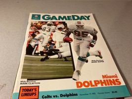 Vintage November 17 1985 Indianapolis Colts vs Miami Dolphins NFL Game Program - £7.80 GBP
