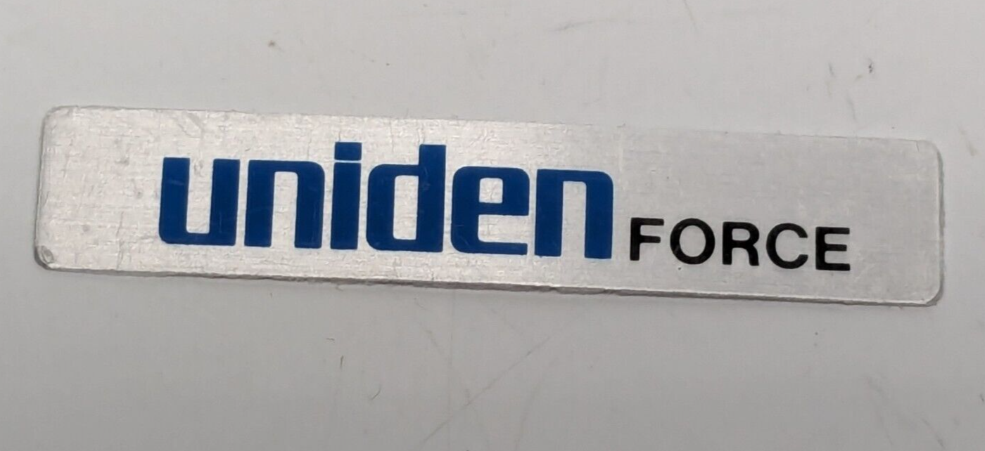 NOS Uniden Force Radio Replacement Name Label Plate JDPA480548Z - $10.88