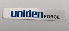 NOS Uniden Force Radio Replacement Name Label Plate JDPA480548Z - £8.67 GBP