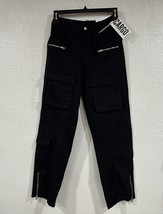 Juniors Teens Girls Cargo Pants Black Goth Emo Grunge Punk Size Small 43x28 - £23.49 GBP