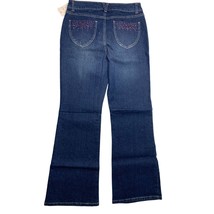 New Ultra Denim Girls Size 16 R Beaded Embellished Flare Jeans GM0956 Lapis - £10.12 GBP