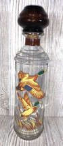 Vintage whiskey decanter Mallard Ducks Wildlife Collection 1960’s glass vase - £13.27 GBP