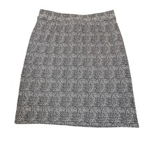 41 Hawthorn Skirt Womens Large Blue Navy Jacquard Secretary Office Capsule - $17.99