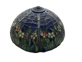 Tiffany 17 Inch Wide Lamp Shade Stain Glass Leaded Slag - £84.87 GBP