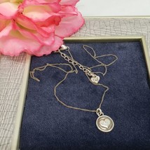 Brighton CHERISHED HEART Silver Plate Charm Pendant Chain Necklace - $24.95