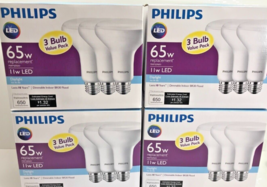 (12) BR30 Flood Philips 11w Daylight 5000k 650Lum Dimmable 65W LED Light... - £23.73 GBP