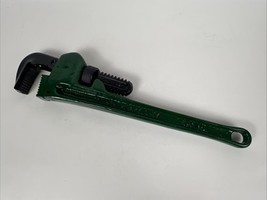 14&quot;  Heavy Duty Pipe Wrench Green/Black Drop Forged Spain - Painted - $14.85