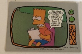 The Simpsons Trading Card 1990 #19 Bart Simpson - £1.55 GBP