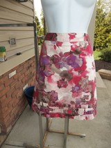 Nwot Ann Taylor Loft Pink&amp;Purple Floral Print Skirt 8 - $16.99