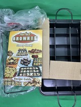 Used Perfect Brownie Pan Set As Seen On TV With Recipe Book Complete in Box! - £9.30 GBP