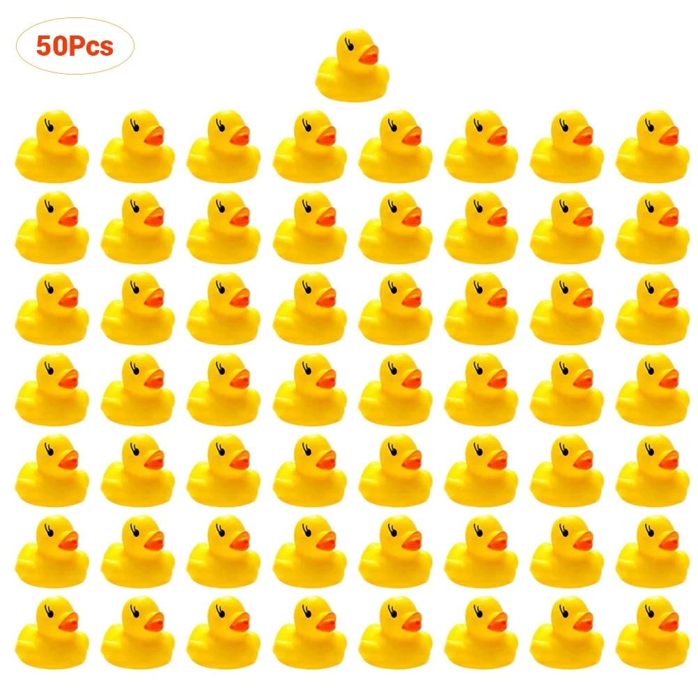 Baby Bath Ducks Swimming Pool Bath Toys Float Squeaky Sound Rubber Ducks Shower - £15.38 GBP+