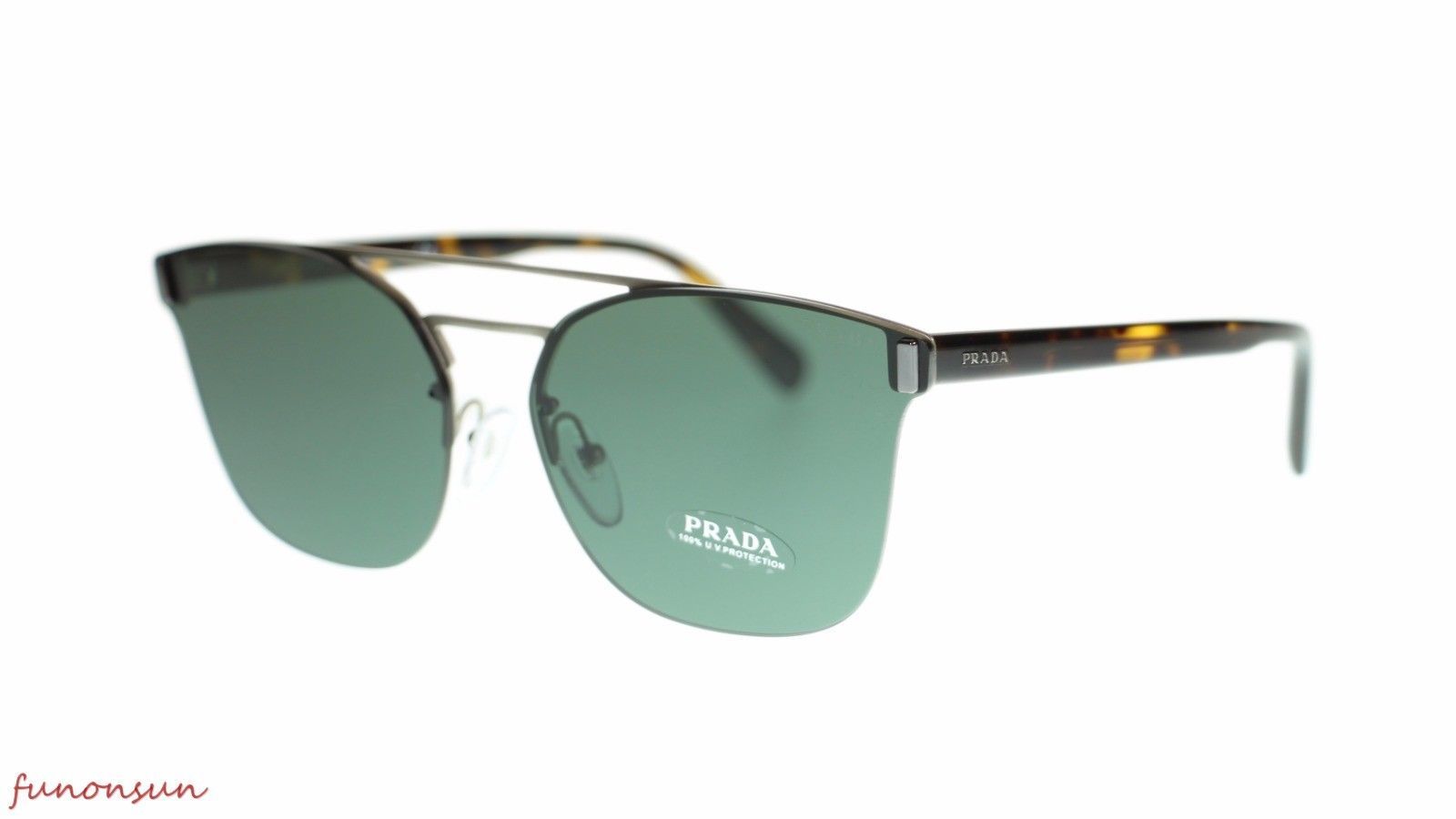 Prada Men's Sunglasses PR67TS VIX3O1 Matte Brown Green 63mm - $237.65