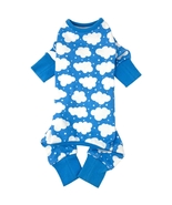Fluffy Clouds and Stars Blue Cuddle Pup 100% Cotton Dog Pajamas Size XS-L   - $27.42 CAD