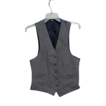Men’s Gray Dress Vest Formal Slim Fit Waistcoat Suit Jacket Adjustable Back - $14.85