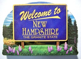 New Hampshire State Welcome Sign Artwood Fridge Magnet - £5.48 GBP