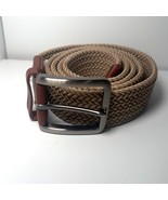 Tommy Bahama Men Braided Belt Genuine Brown Leather L/XL  Leather Trim K... - $23.97 CAD