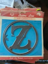 Vintage 6&quot; Lustre Line NOS Decorative plastic Letter &quot; Z&quot; - €8,66 EUR