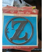 Vintage 6&quot; Lustre Line NOS Decorative plastic Letter &quot; Z&quot; - £7.39 GBP