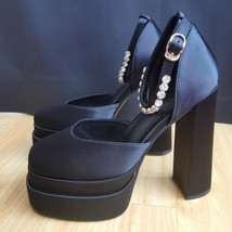 Women&#39;s Sandals Genuine Leather Pumps Summer Shoes Satin 37 - £31.16 GBP