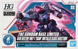 Hg Gundam Base Limited Blue Destiny Unit 1 &quot;Exam&quot; [Metallic Gloss INJECTION]-NIB - £36.16 GBP