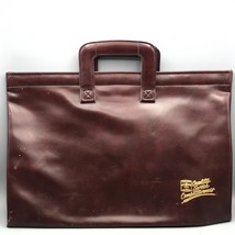 Vintage Bethelehem Steel Advertising Faux Leather Vegan Briefcase - £15.78 GBP