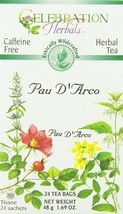 Celebration Herbals Pau D&#39;arco Inner Bark Tea Wc 24 Bag, 0.02 Pound - $12.31