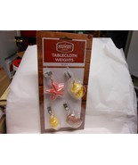 Midwest Grill &quot;Seashell Tablecloth Clip on Weights&quot; Set of 4 NEW - $449.55 MXN