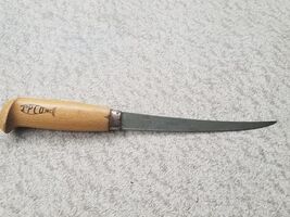 Vintage J P Co Inc Wood Handle Fillet/Larding 11" Knife. - $10.68