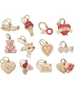 Lenox Be Mine Valentine Mini Ornament Set of 12 Heart Dove Cupid New (No... - £315.67 GBP