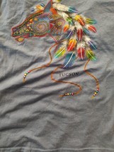 Tribal Horse Arizona Sportex Apparel T-Shirt Size Large Blue  USA  - $19.19 CAD