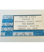 Ted Nugent Rock Concert Ticket Stub vtg 1978 Denver Colorado Mcnichols A... - £19.42 GBP