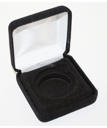 Lot of 25 Black Felt COIN DISPLAY GIFT METAL BOX holds 1-IKE or Silver E... - £74.53 GBP