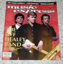 Jeff Healey Band Music Express Magazine Vintage 1989 Fleetwood Mac FYC - £19.80 GBP