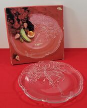 *A) Vintage Christmas Mikasa Crystal Holiday Bells Hostess Platter 15" G... - $19.79
