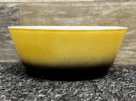 Anchor Hocking Fire-King Yellow/Black 5&quot; Cereal Bowl - Made in USA - Vintage! - £10.03 GBP