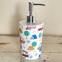 Glamper Soap Lotion Pump Dispenser Ceramic Bath Glamorous Camping Traile... - $22.97