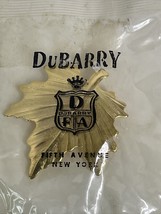 Vintage DFA DuBarry Leaf Brooch Gold Tone Pin Brooch Sealed Autumn Fifth... - £9.00 GBP